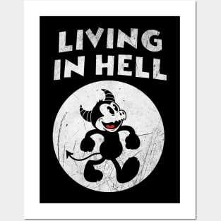 Living In Hell Posters and Art